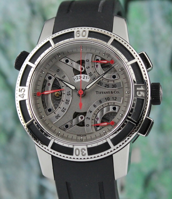 (image for) Tiffany & Co. Stainless Steel T57 Retrograde Automatic Watch